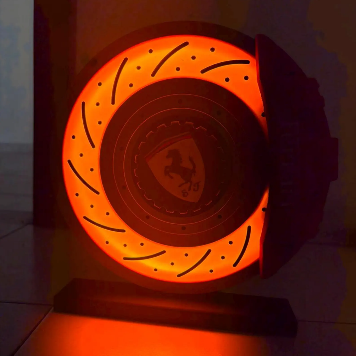 Sports Car Inspired Brake Disc LED Lamp