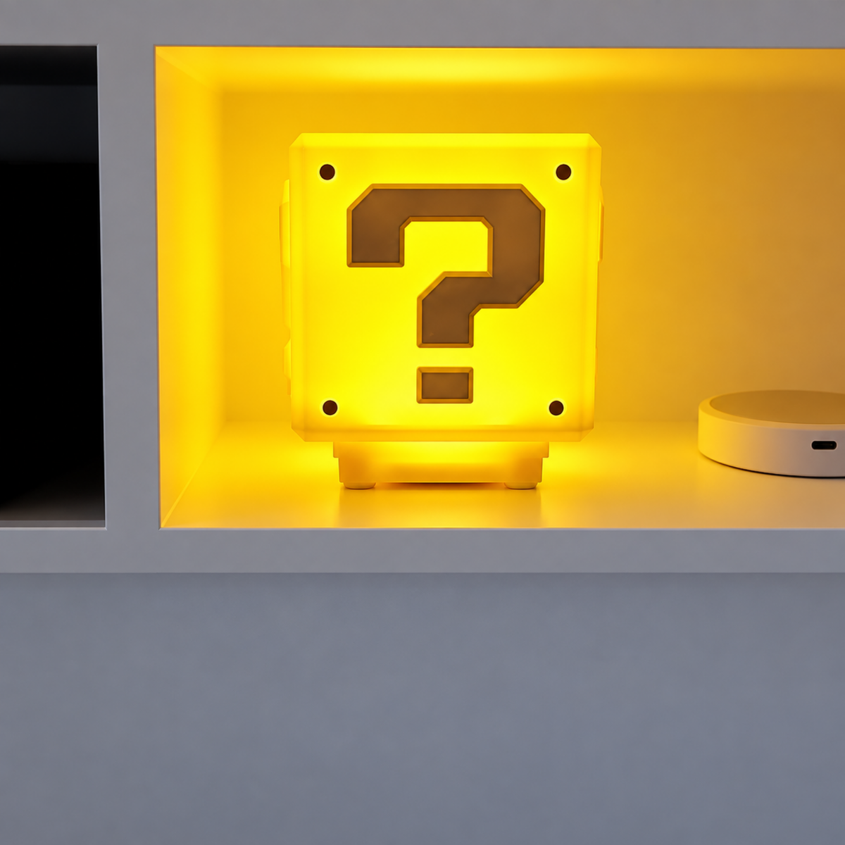 Game-Inspired Question Block Night Light