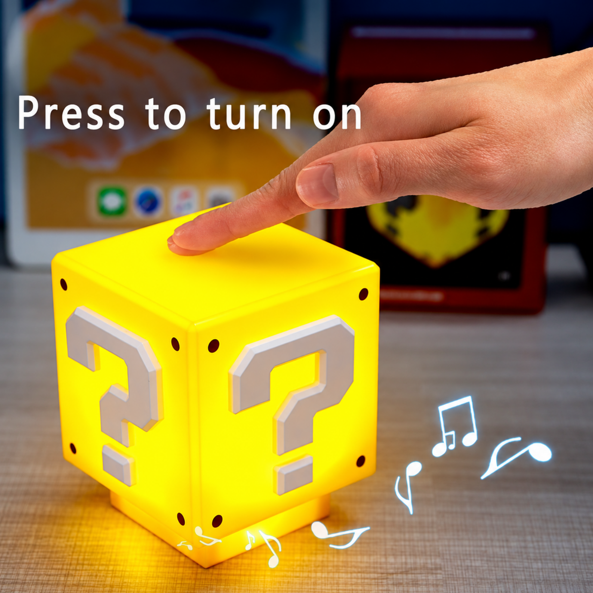 Game-Inspired Question Block Night Light