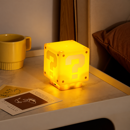 Game-Inspired Question Block Night Light