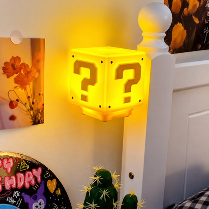 Game-Inspired Question Block Night Light