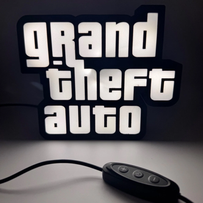 Grand Theft Auto Inspired LED Sign Light