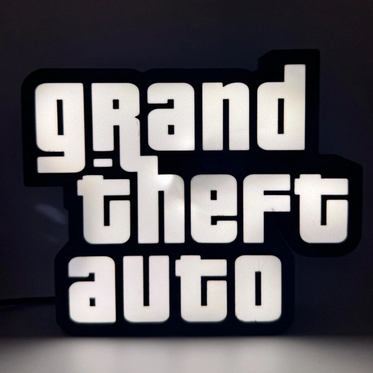 Grand Theft Auto Inspired LED Sign Light