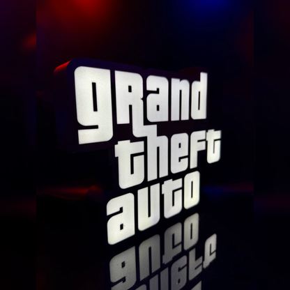 Grand Theft Auto Inspired LED Sign Light