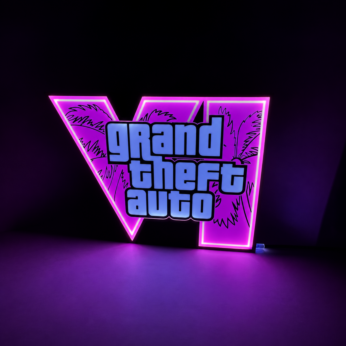 Retro Crime Game Inspired LED Sign Light