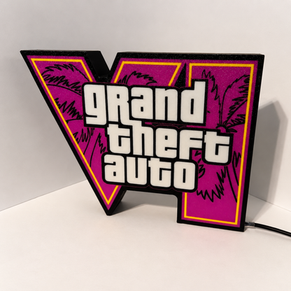 Retro Crime Game Inspired LED Sign Light