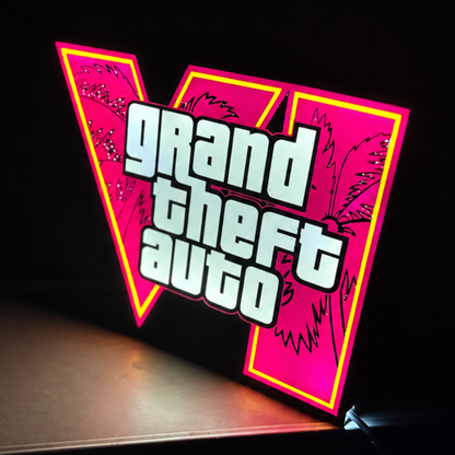 Retro Crime Game Inspired LED Sign Light