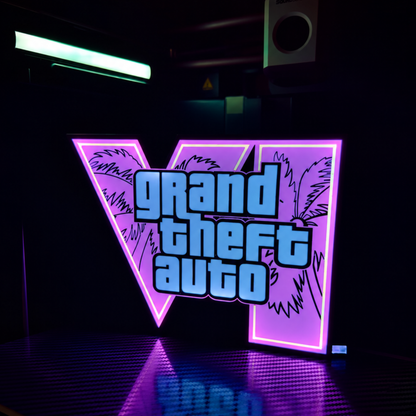 Retro Crime Game Inspired LED Sign Light