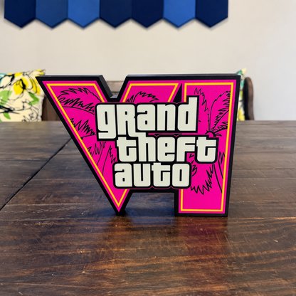 Retro Crime Game Inspired LED Sign Light
