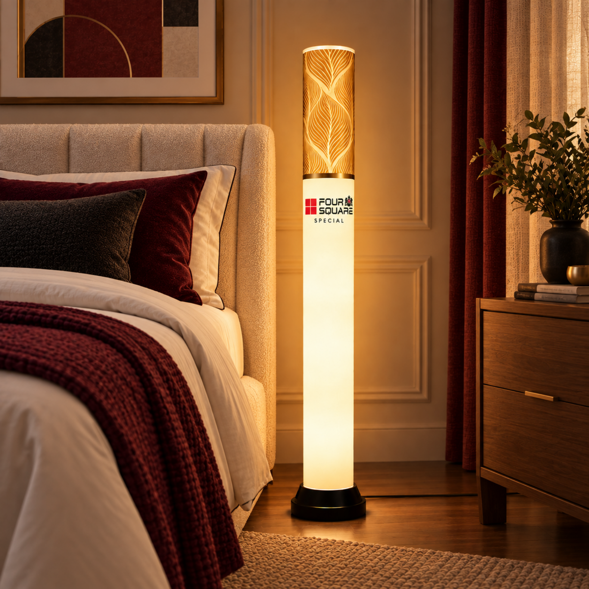 Four Square Special Golden Lamp