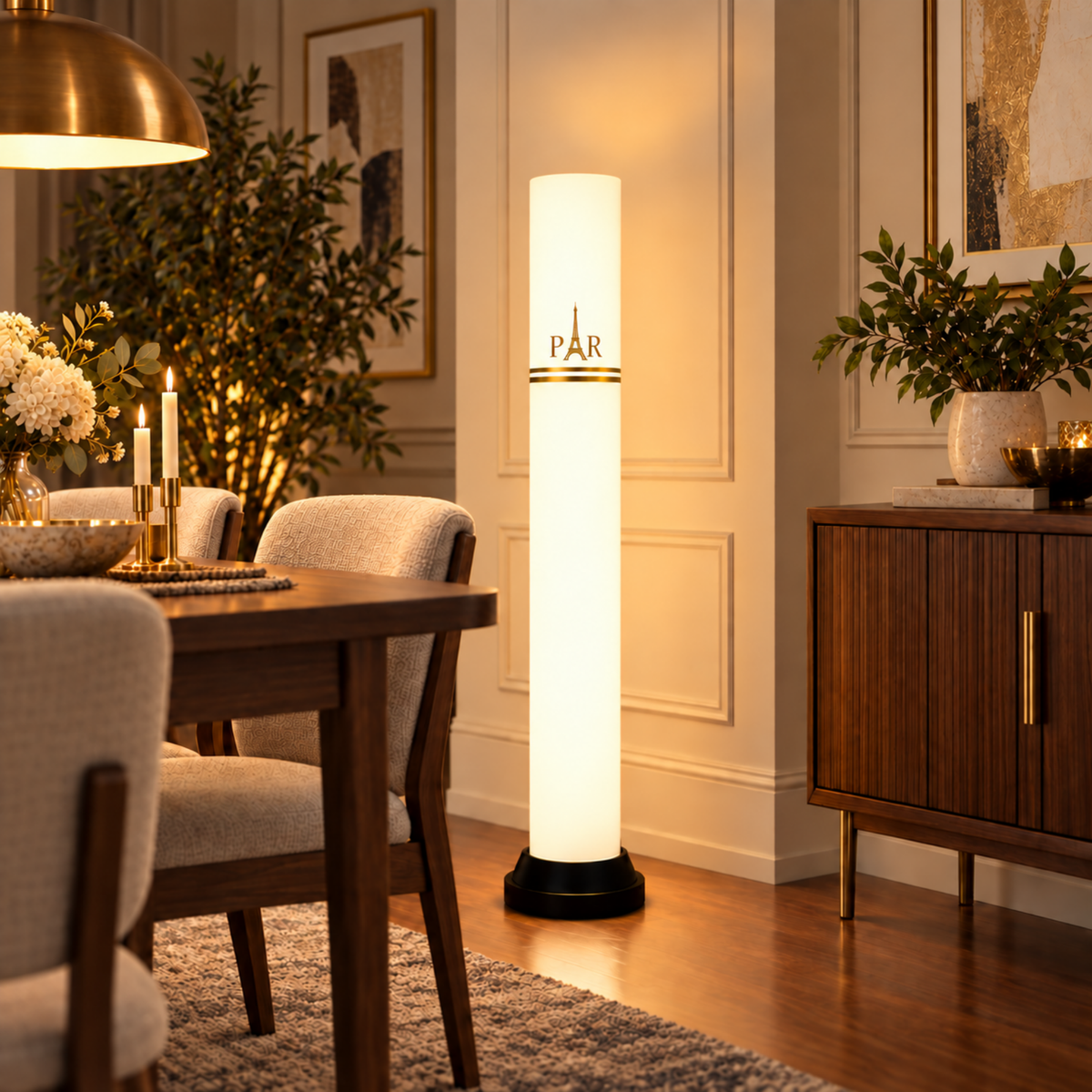 Paris Golden Tube Lamp - 65 cm