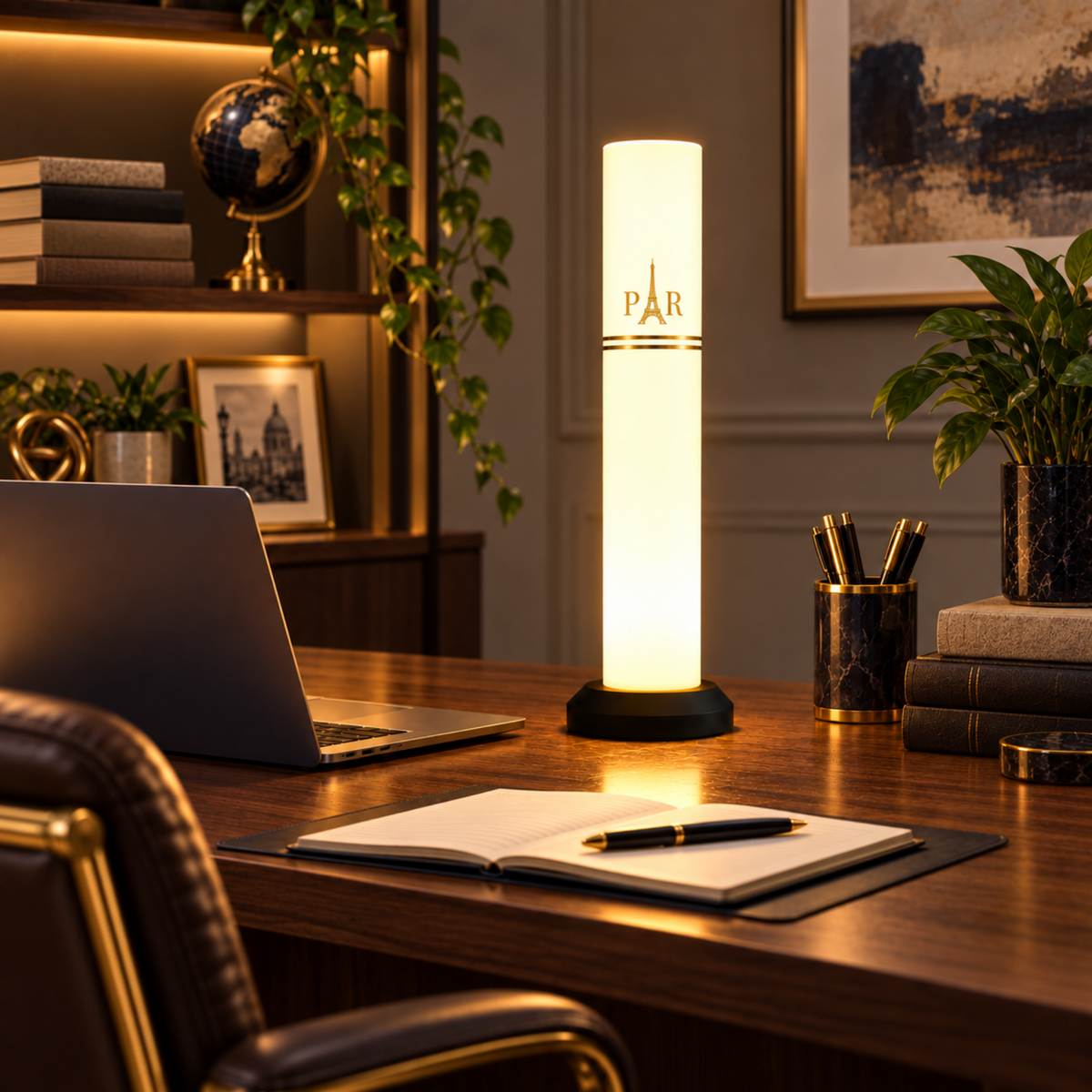 Paris Golden Tube Lamp - 35 cm