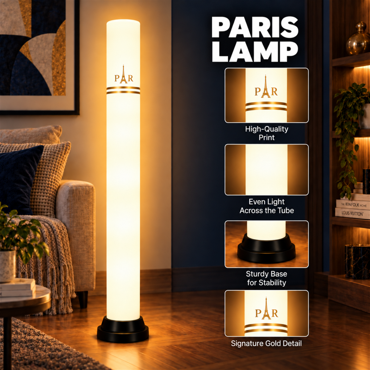 Paris Golden Lamp