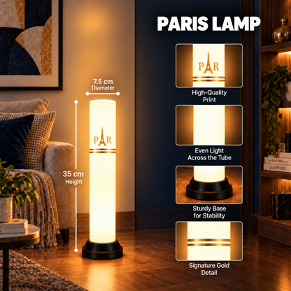 Paris Golden Tube Lamp - 35 cm