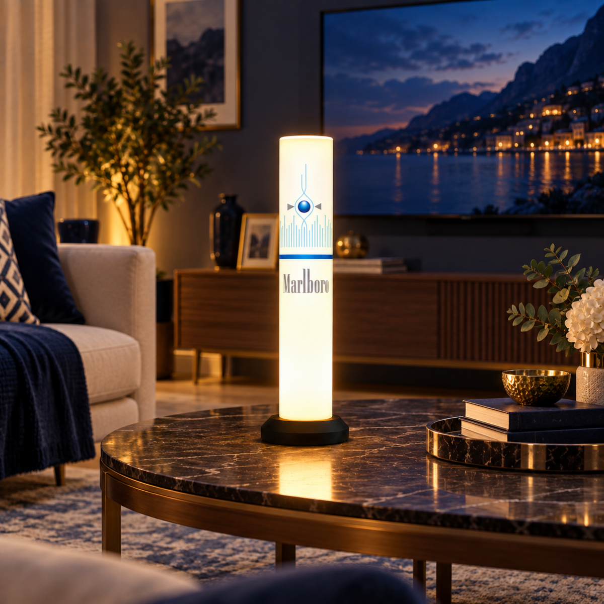 Classic ICE Burst Blue Lamp