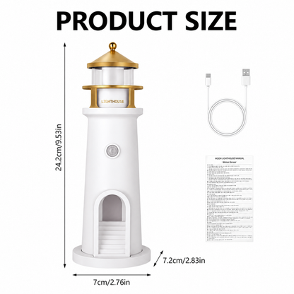 Moon Lighthouse Motion Sensor Night Lamp