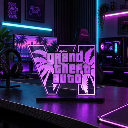 GTA Inspired LED Acrylic Gaming Lamp