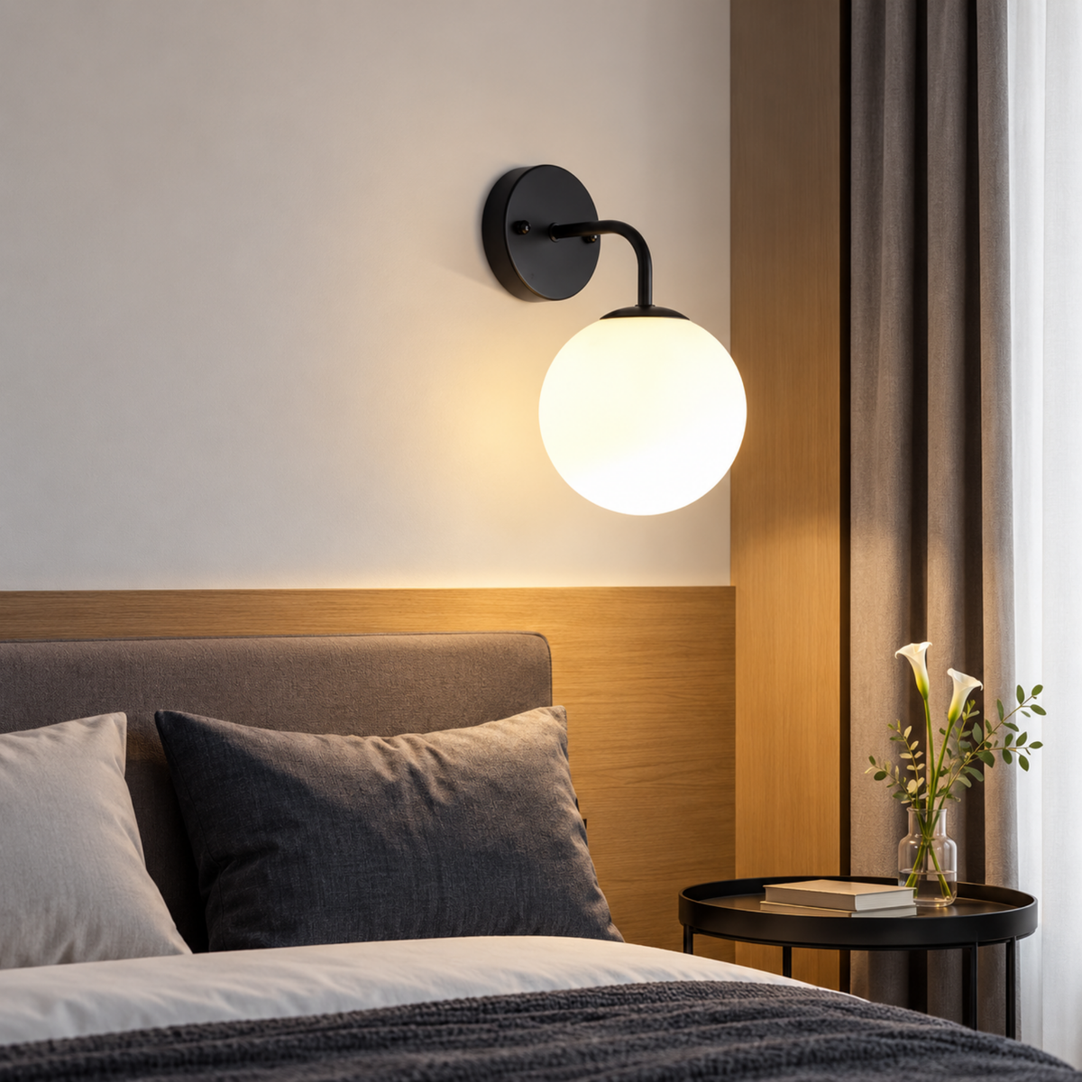 Modern Globe Wall Light